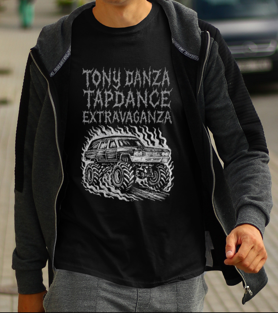 Tony Danza Tapdance Extravaganza Old School Monster Truck Illustration T-Shirt
