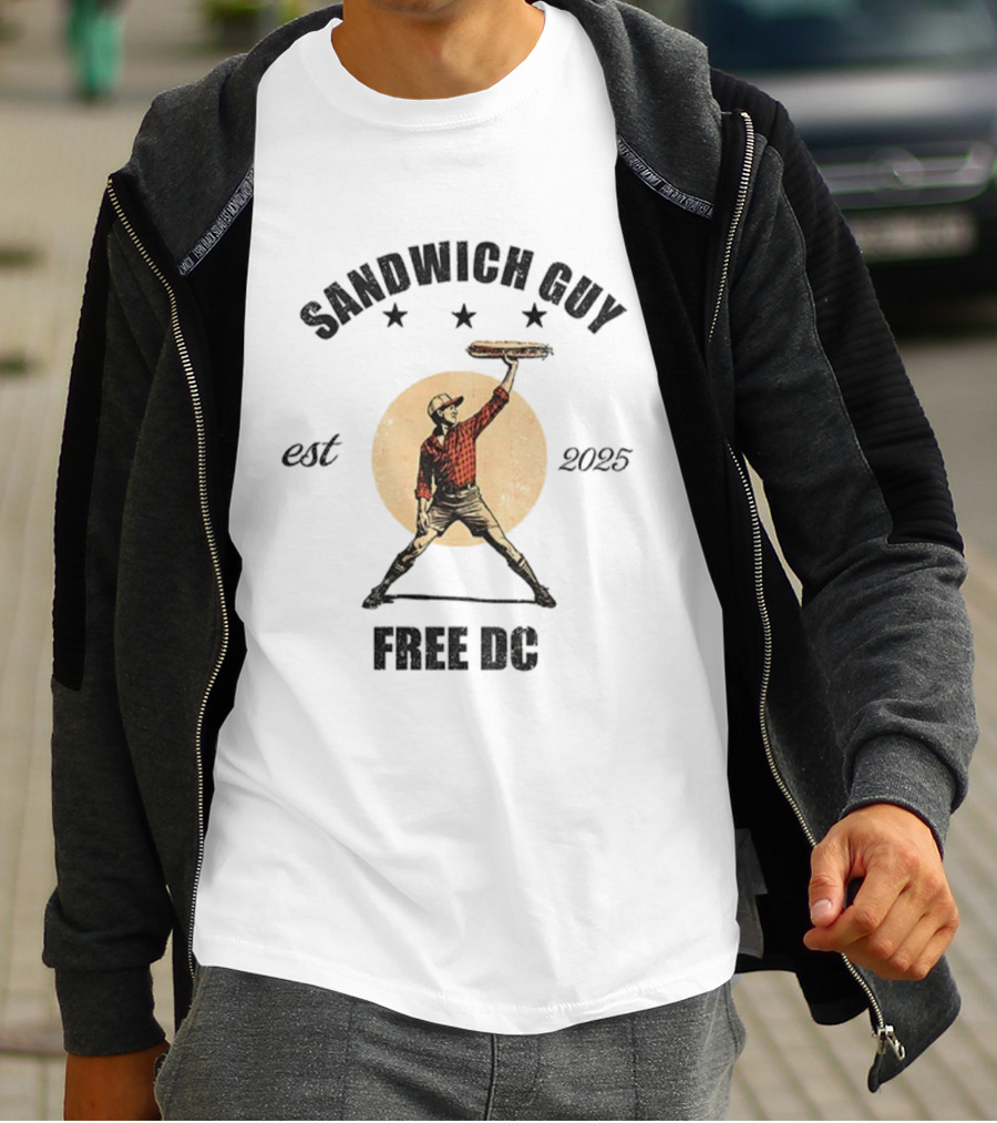 Sandwich Guy Free DC Resistance Est 2025 T-Shirt
