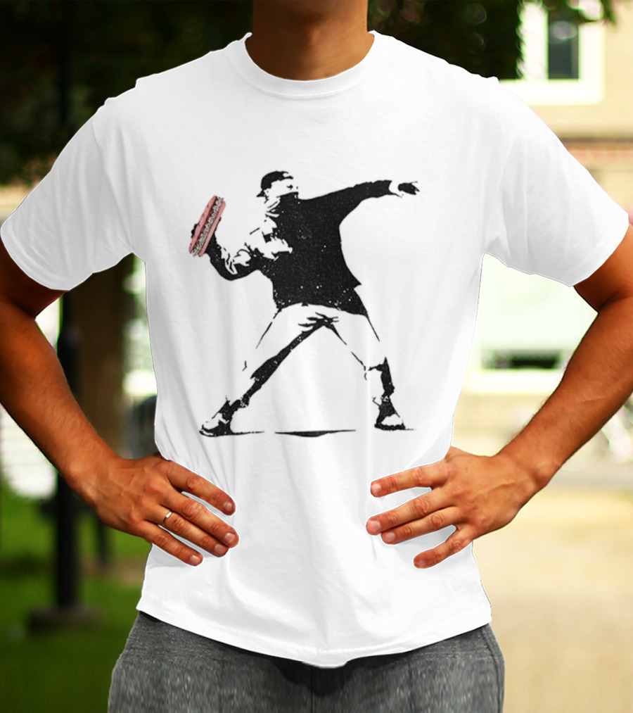 Sandwich Slinger FTW Iconic Sandwich Revolution Guy Throwing Sandwich T-Shirt