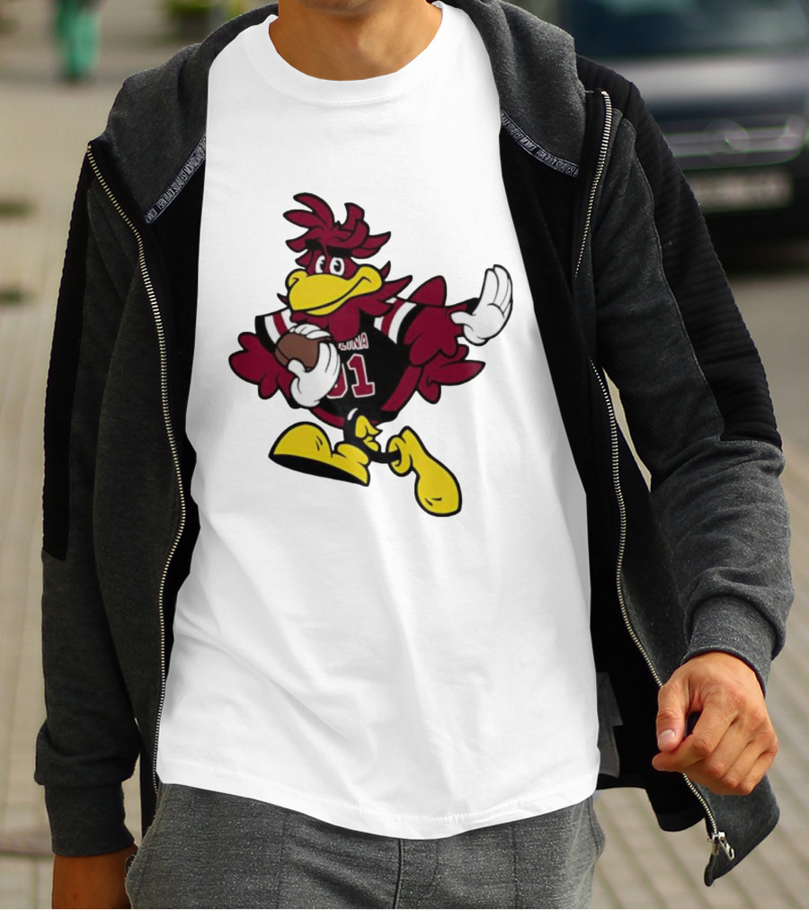 University Of South Carolina Cocky 01 Football Mascot T-Shirt