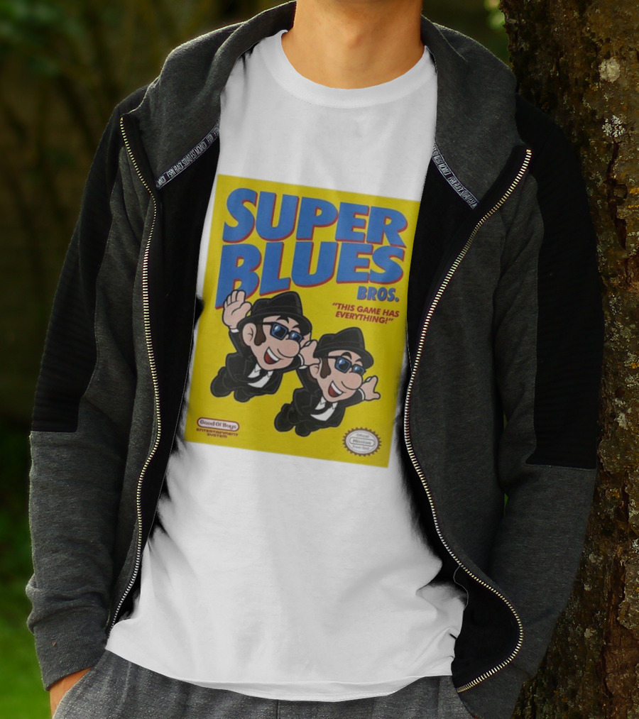 Super Blues Bros This Game Has Everything Good Ol Boys Entertainment System T-Shirt