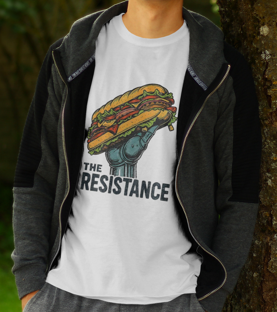 The Resistance Sandwich Fist Abolish ICE Washington T-Shirt