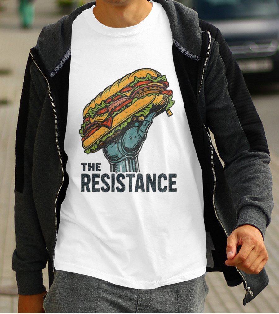 The Resistance Sandwich Fist Abolish ICE Washington T-Shirt