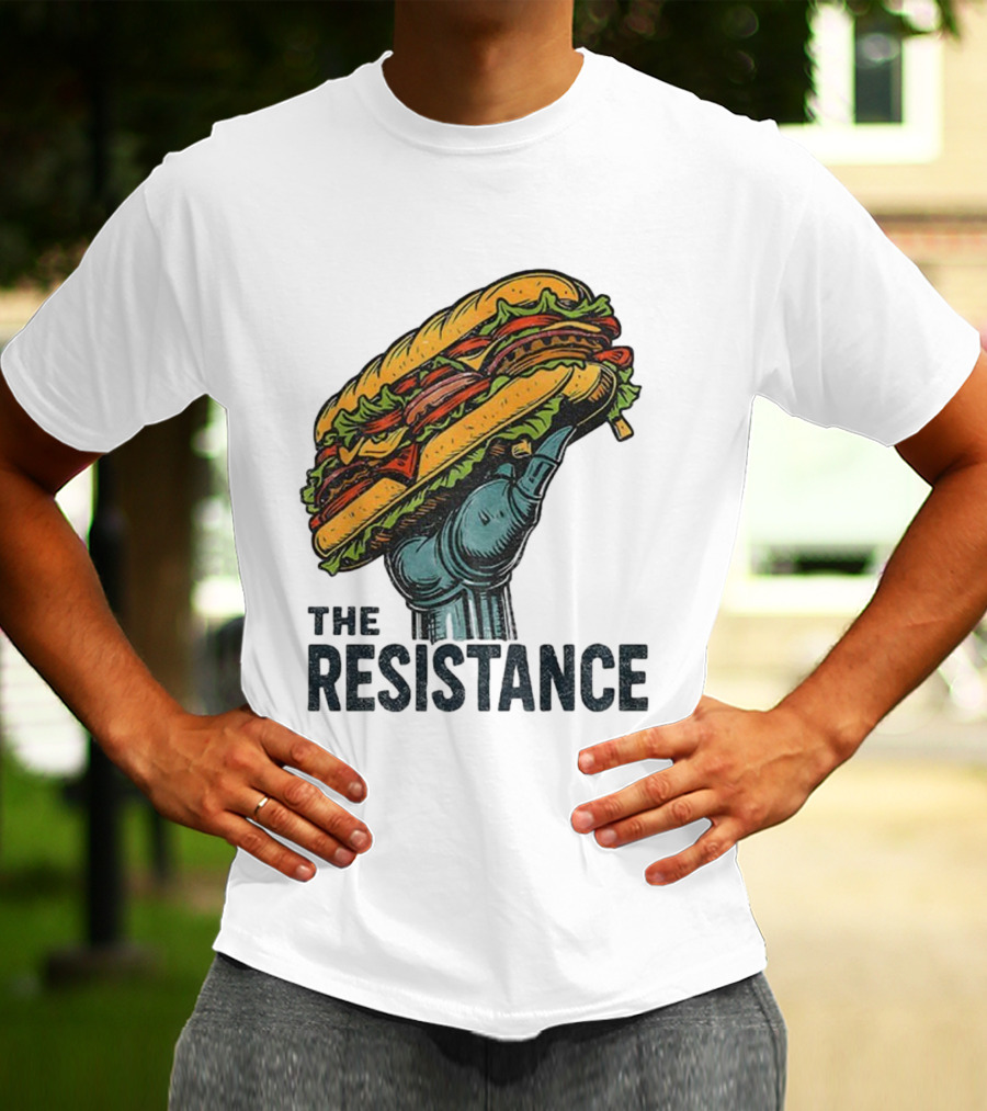 The Resistance Sandwich Fist Abolish ICE Washington T-Shirt