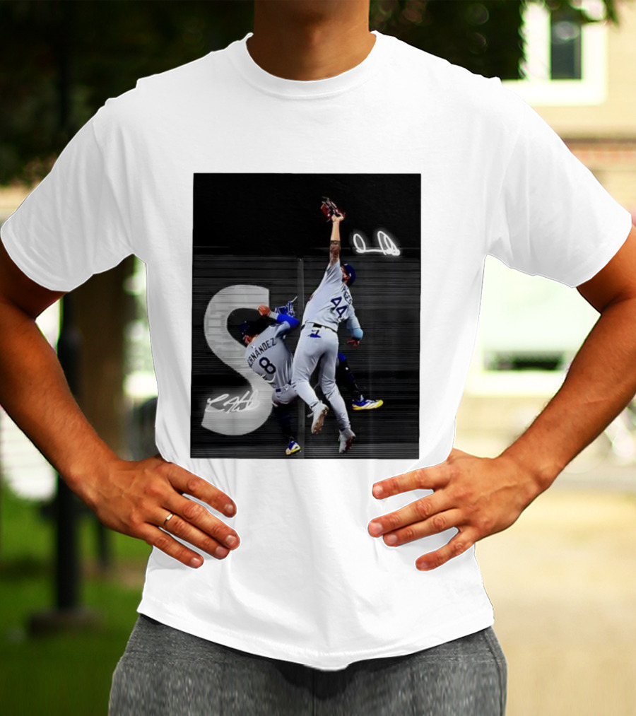 World Series Game 7 Hernández 8 Pages 44 Signatures T-Shirt