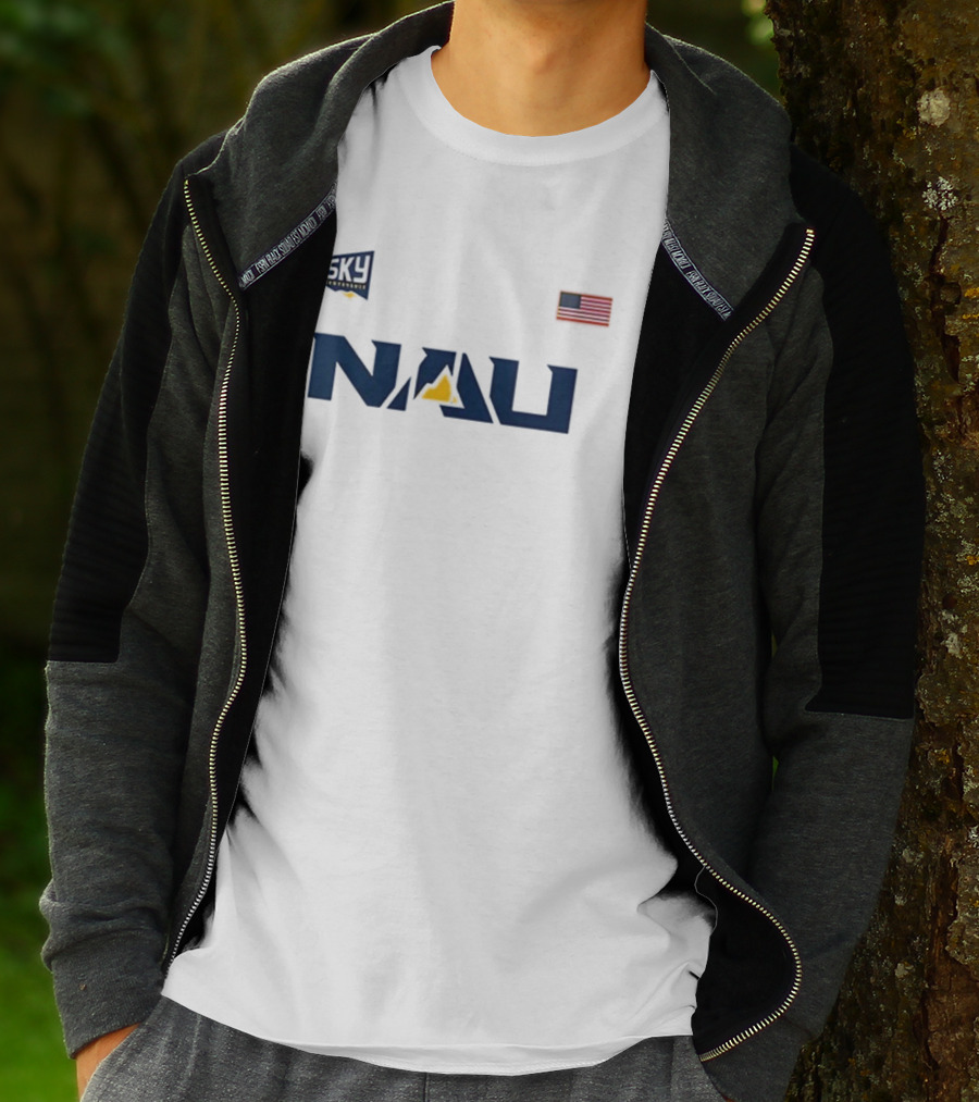 2025 Homecoming NAU Football Big Sky Conference American Flag T-Shirt