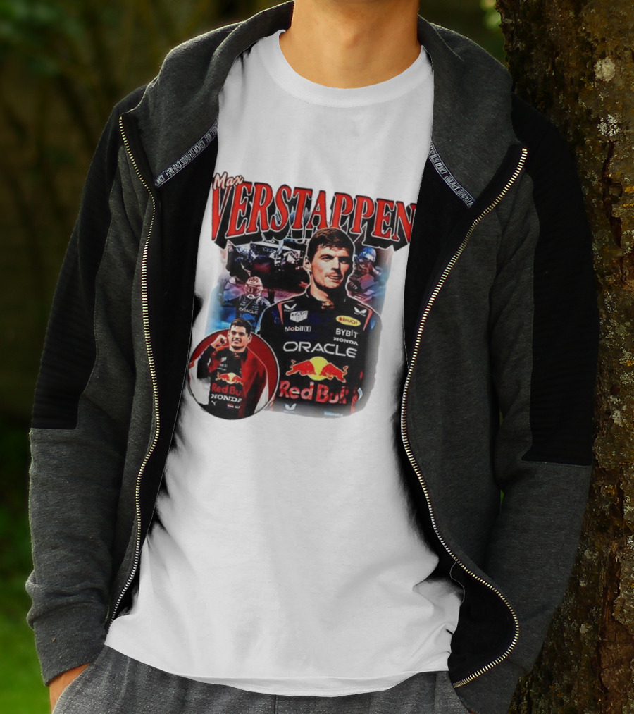 Max Verstappen Red Bull Racing Oracle Honda Mobil1 Bybit T-Shirt