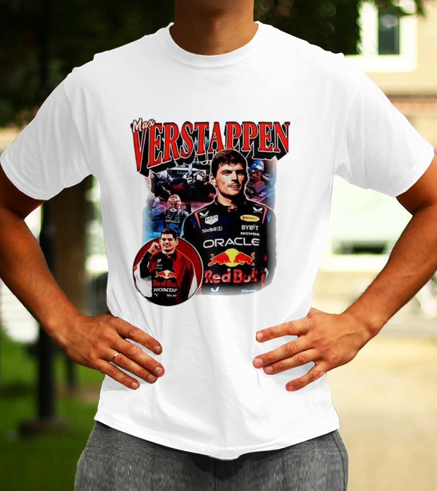 Max Verstappen Red Bull Racing Oracle Honda Mobil1 Bybit T-Shirt