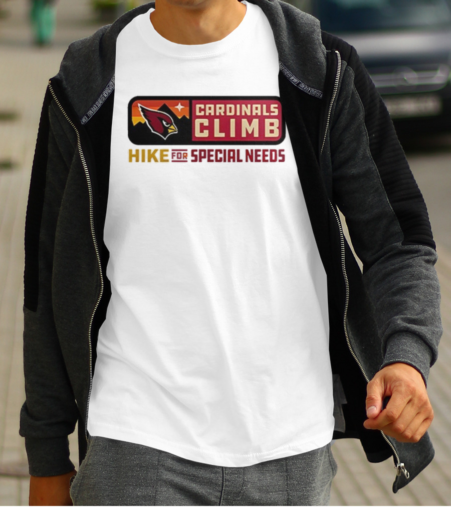 Cardinals Climb Hike For Special Needs 2025 Adventure T-Shirt