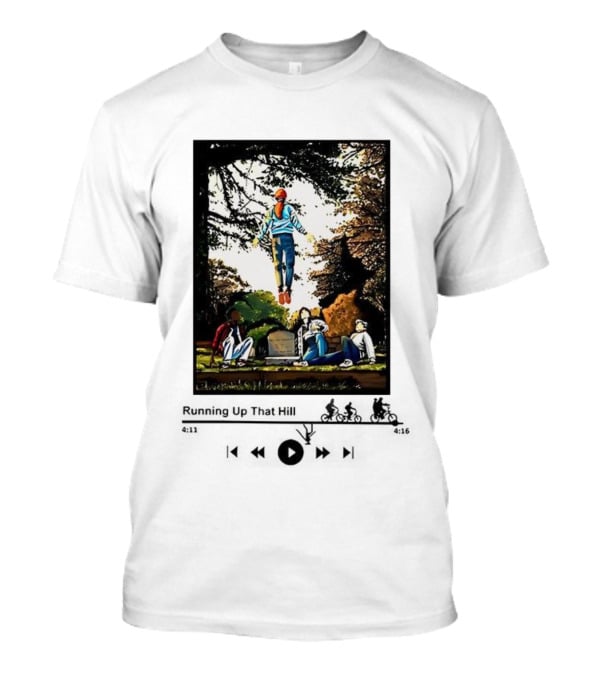 Max Mayfield Stranger Things Running Up That Hill Music Player Interface Scene T-Shirt