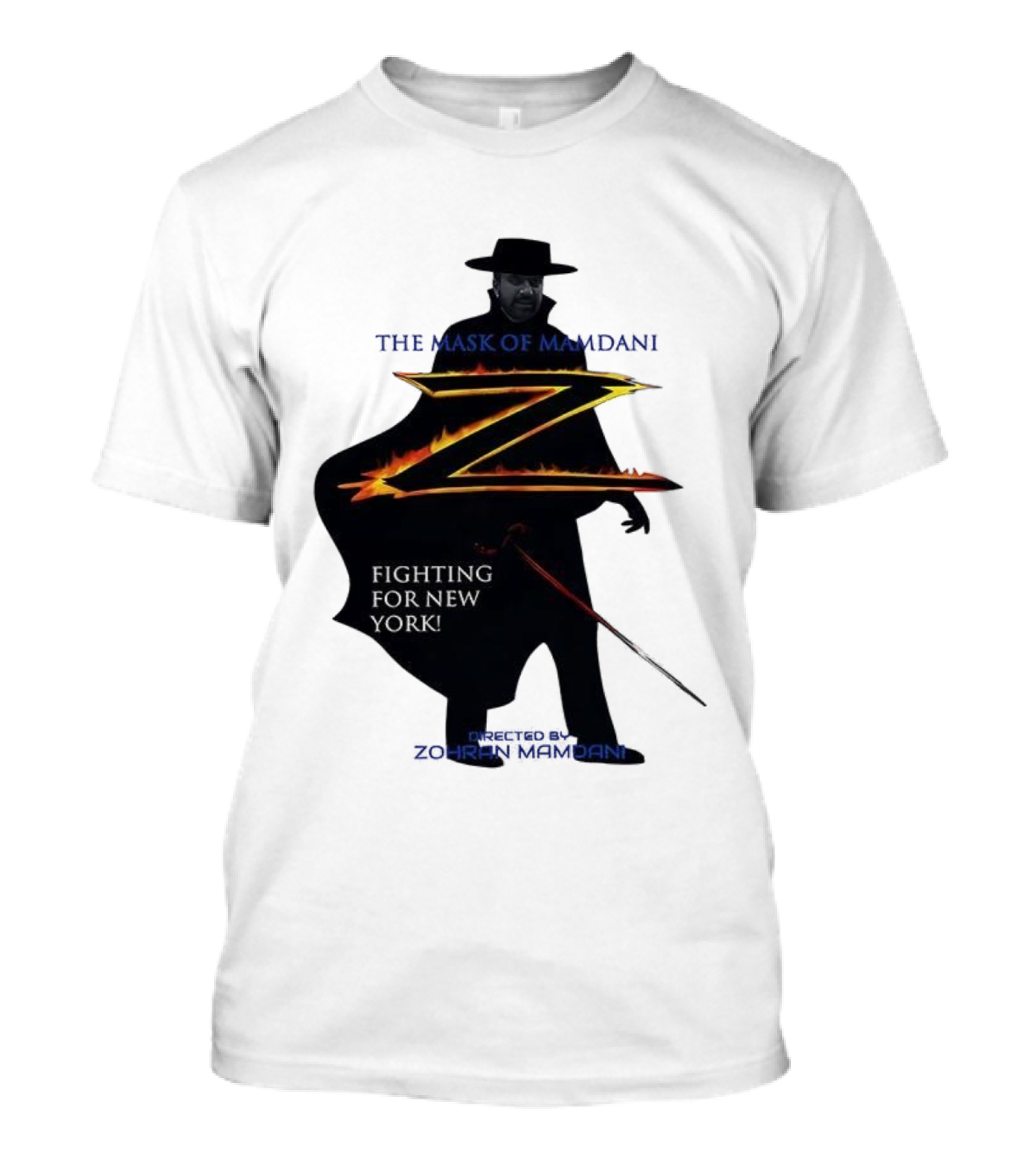The Mask Of Mamdani Fighting For New York Directed By Zohran Mamdani T-Shirt