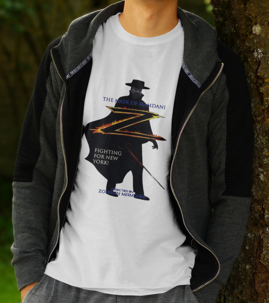The Mask Of Mamdani Fighting For New York Directed By Zohran Mamdani T-Shirt