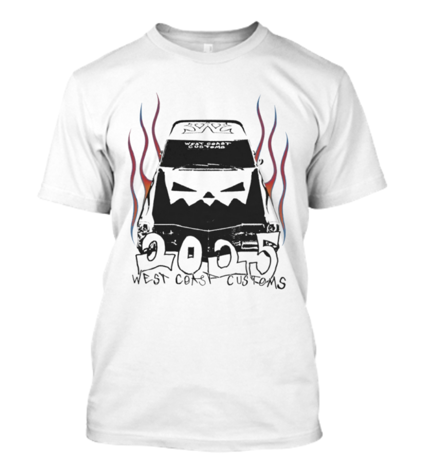 West Coast Customs 2025 Flame Car Art T-Shirt