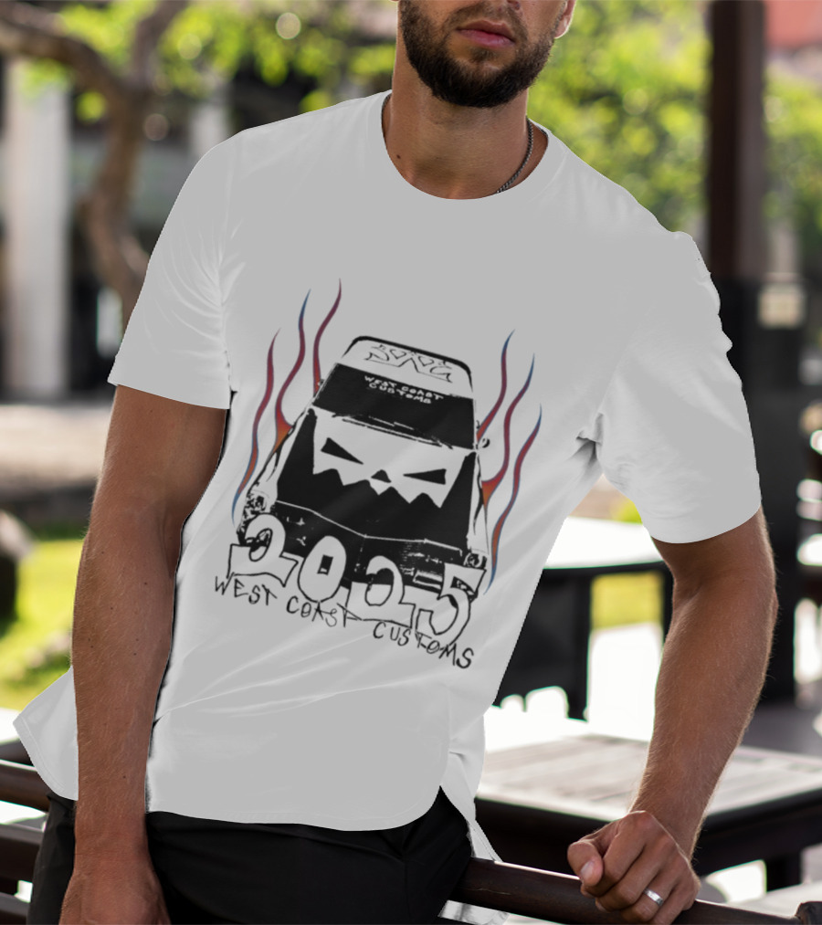 West Coast Customs 2025 Flame Car Art T-Shirt