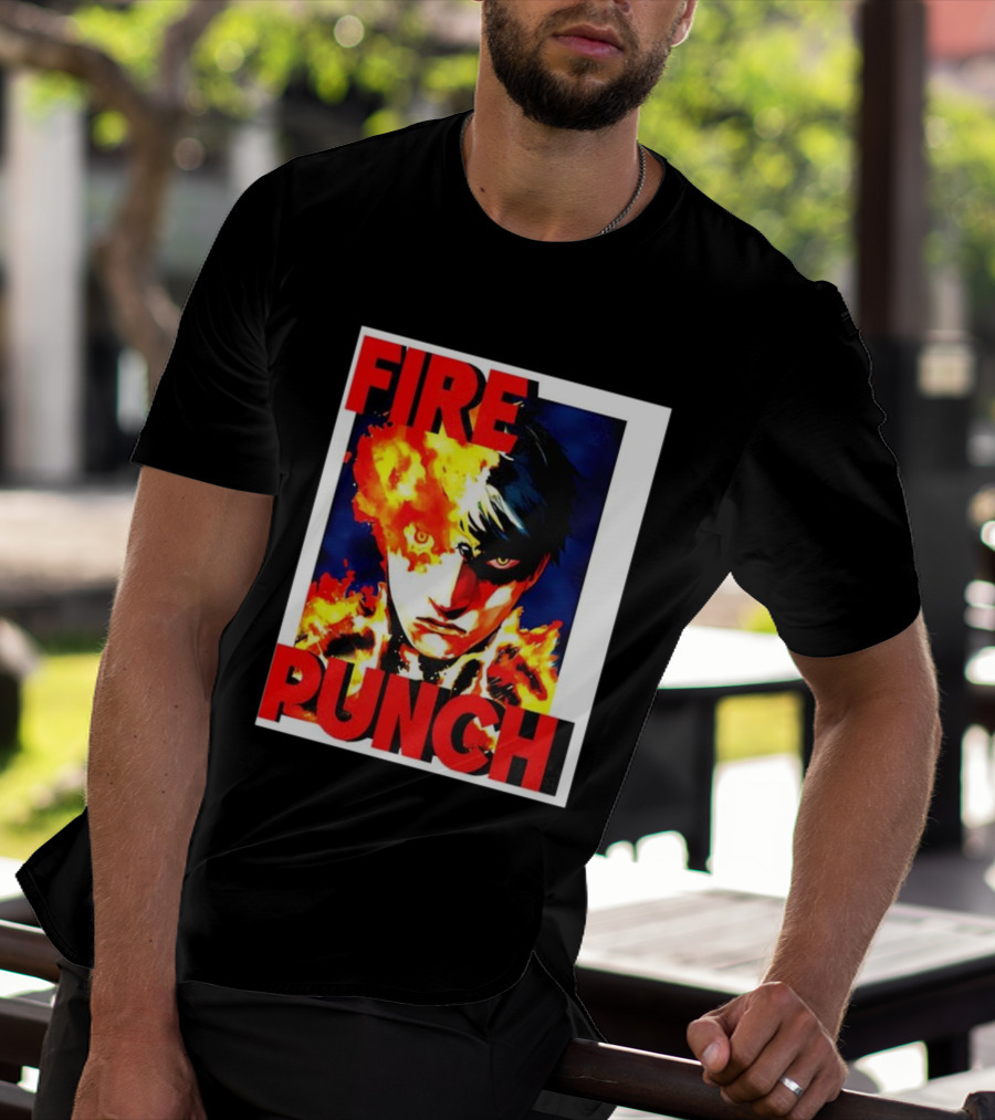 FIRE PUNCH Agni Burning Half Face Manga T-Shirt