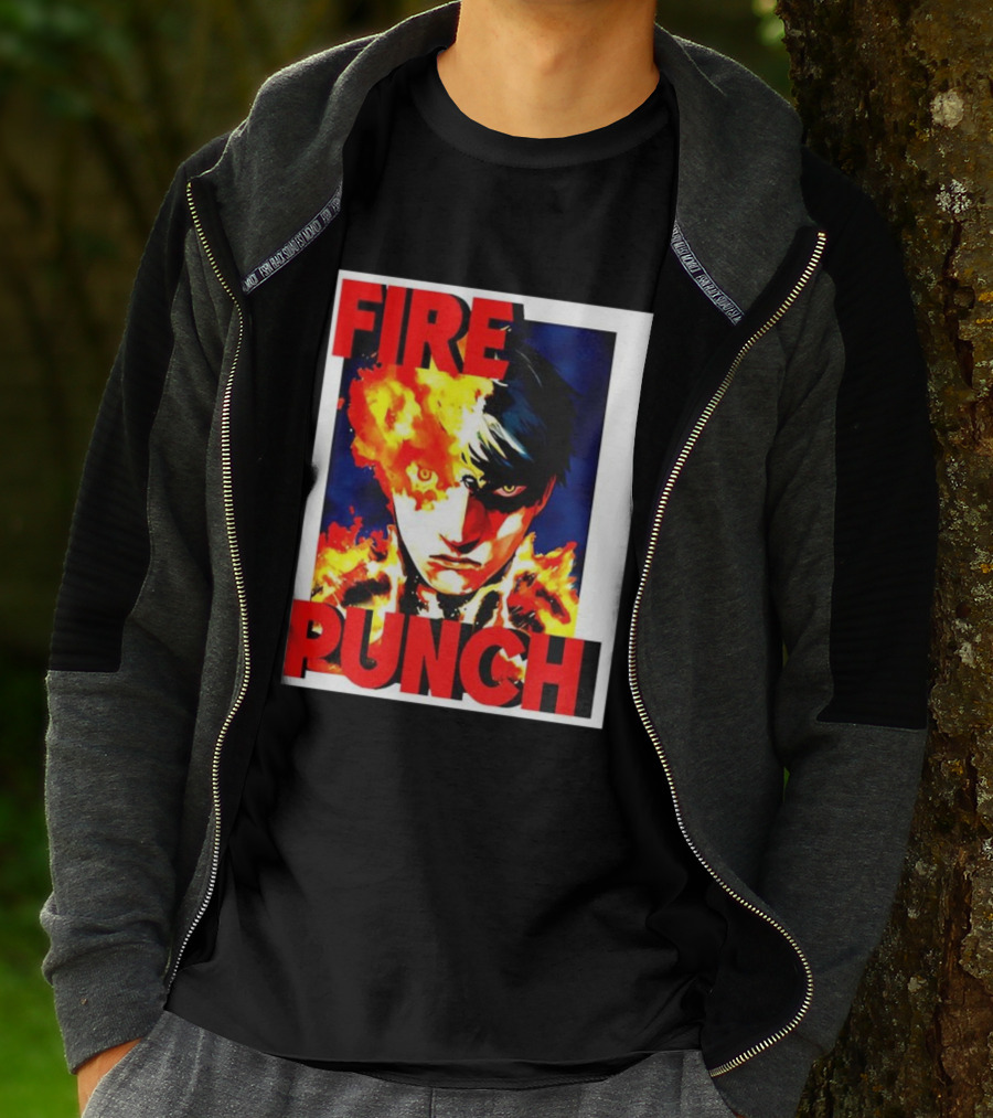 FIRE PUNCH Agni Burning Half Face Manga T-Shirt