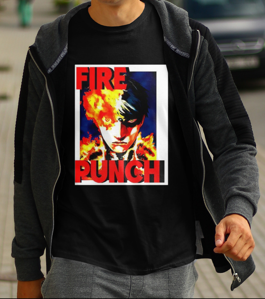 FIRE PUNCH Agni Burning Half Face Manga T-Shirt