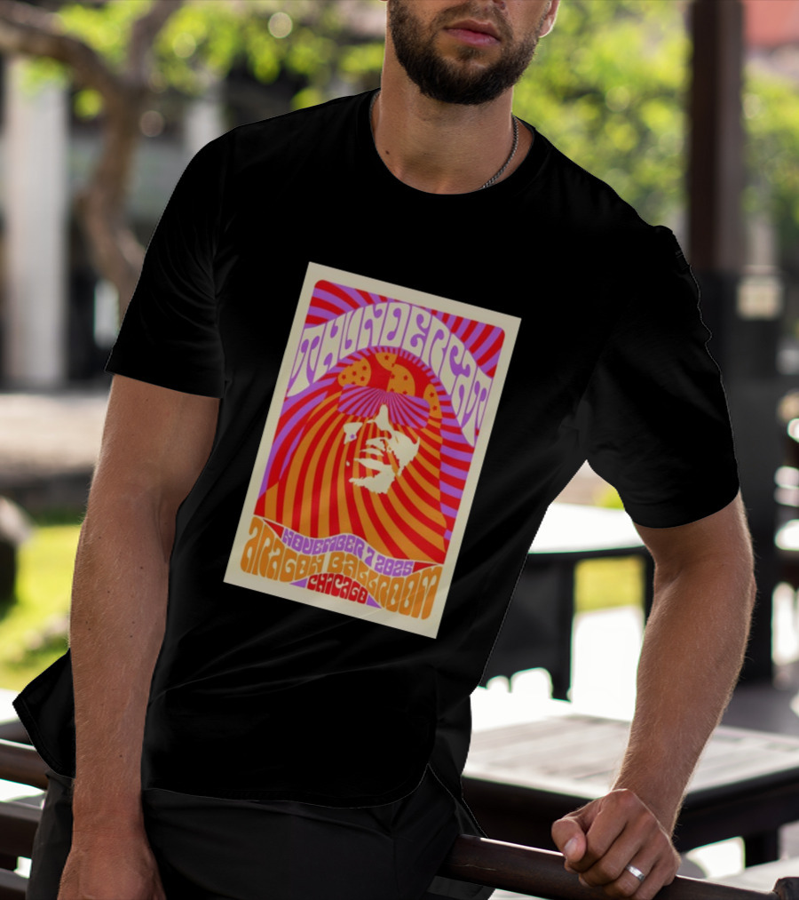 Thundercat November 2025 Aragon Ballroom Chicago Psychedelic Tour T-Shirt