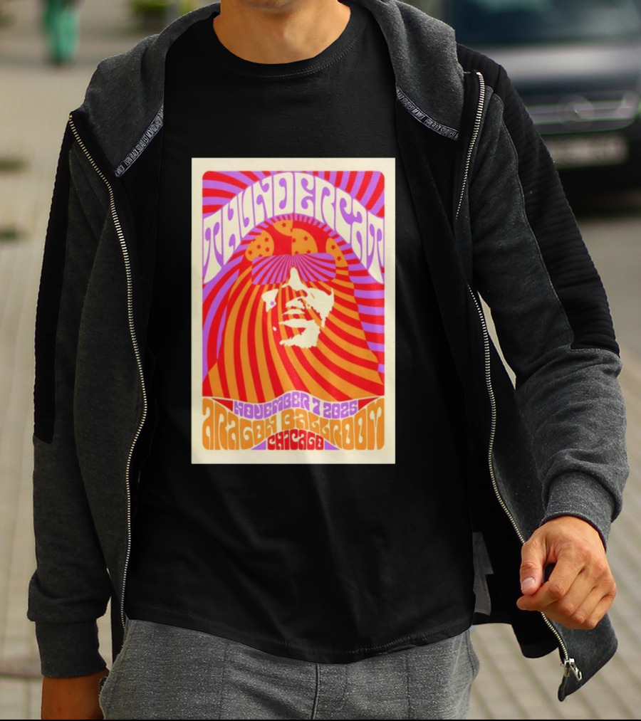 Thundercat November 2025 Aragon Ballroom Chicago Psychedelic Tour T-Shirt