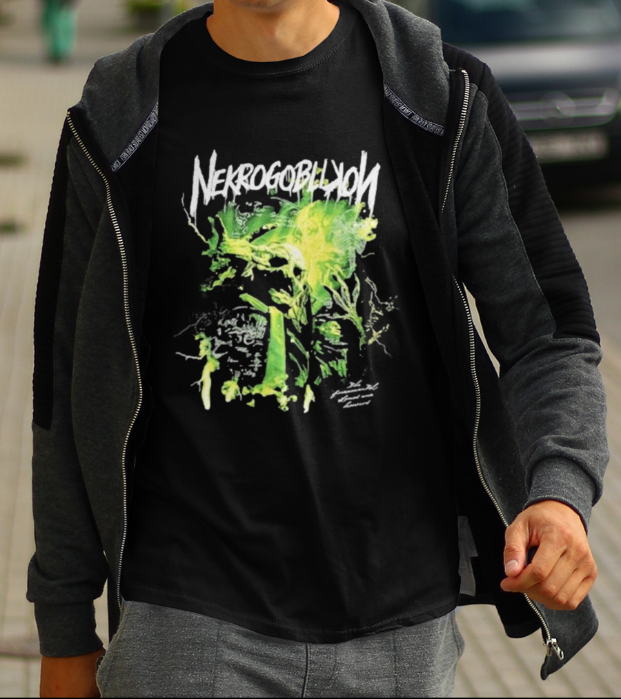 Nekrogoblikon Lightning The Fundamental Slimes And Humours Goblin Art T-Shirt