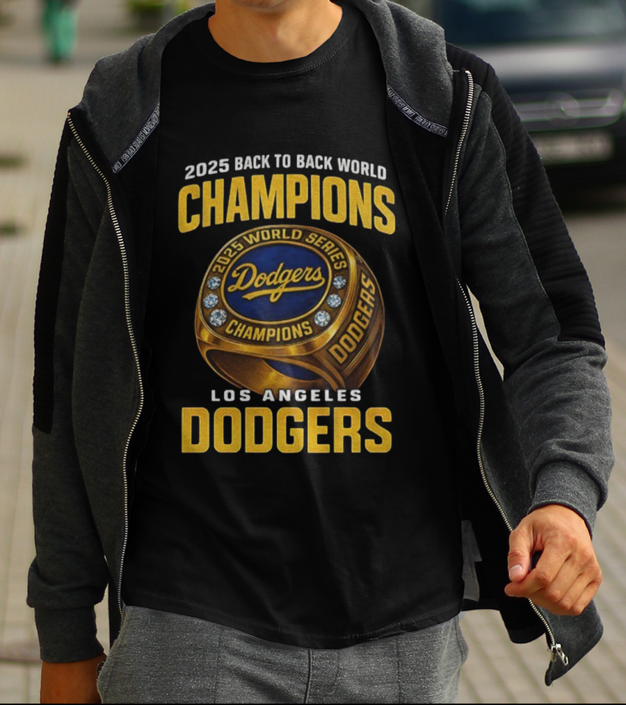 2025 Back To Back World Champions Los Angeles Dodgers World Series Dodgers T-Shirt