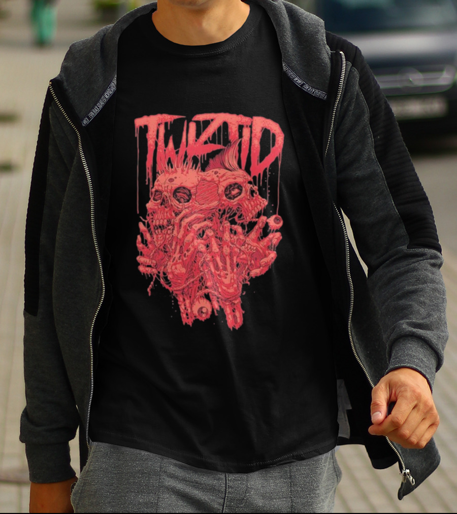 Twiztid Skeletons Bloody Dripping Skull Twiztid T-Shirt