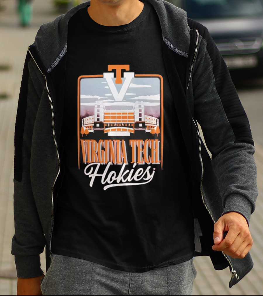 Virginia Tech Hokies Lane Stadium VT Travis Field Tailgate Football Atmosphere T-Shirt