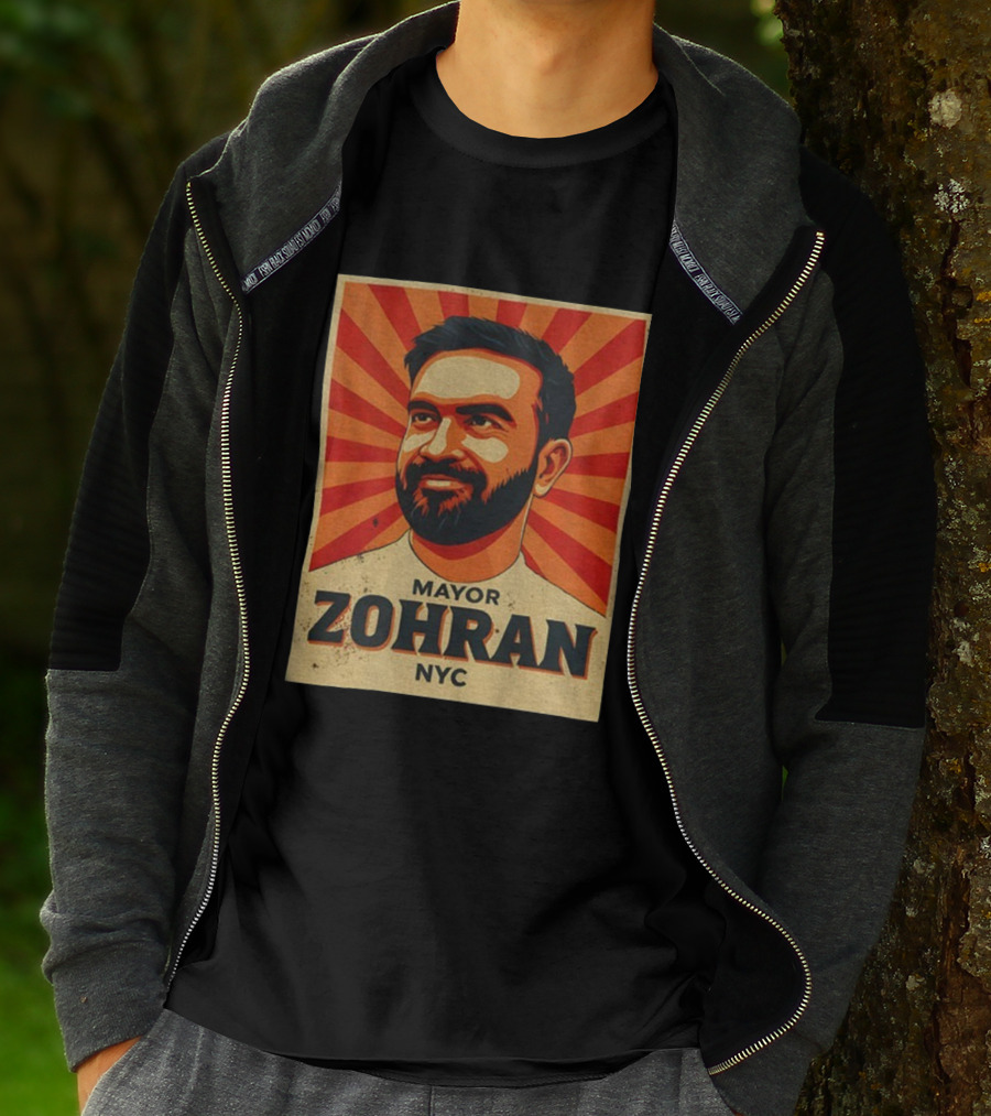 MAYOR ZOHRAN NYC Vintage Political Campaign Retro Style T-Shirt