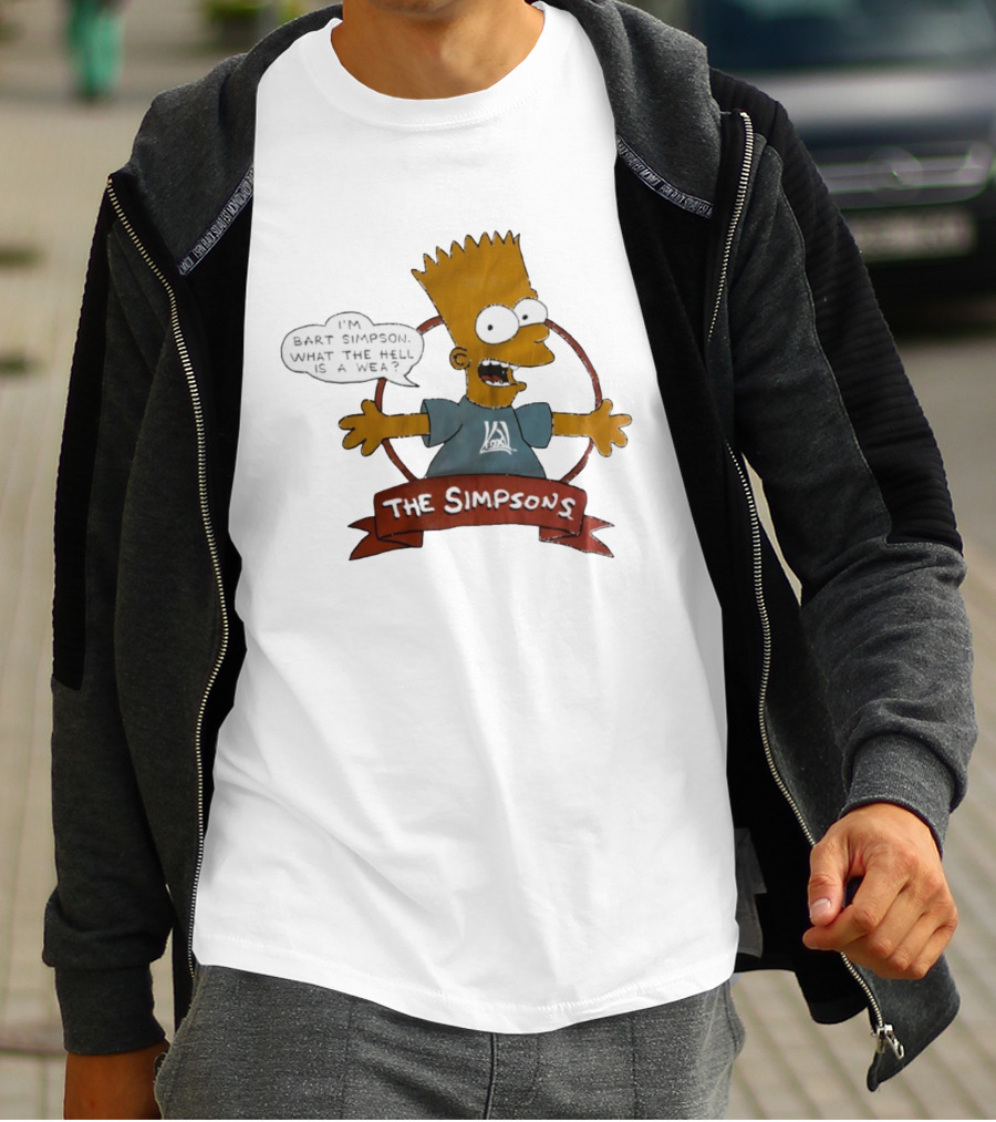 The Simpsons Bart Simpson What The Hell Is A Wea T-Shirt