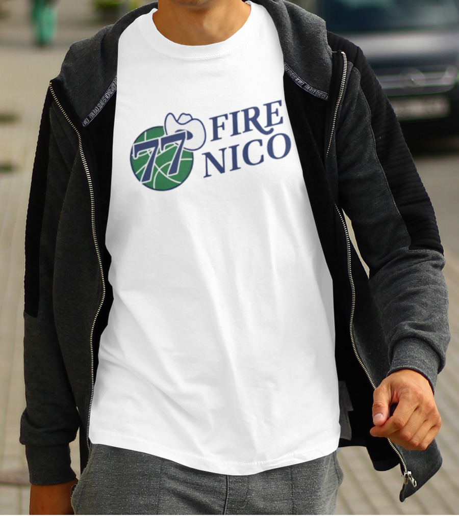 Fire Nico 77 Basketball Cowboy Hat T-Shirt