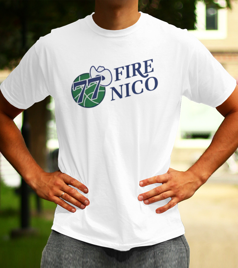 Fire Nico 77 Basketball Cowboy Hat T-Shirt