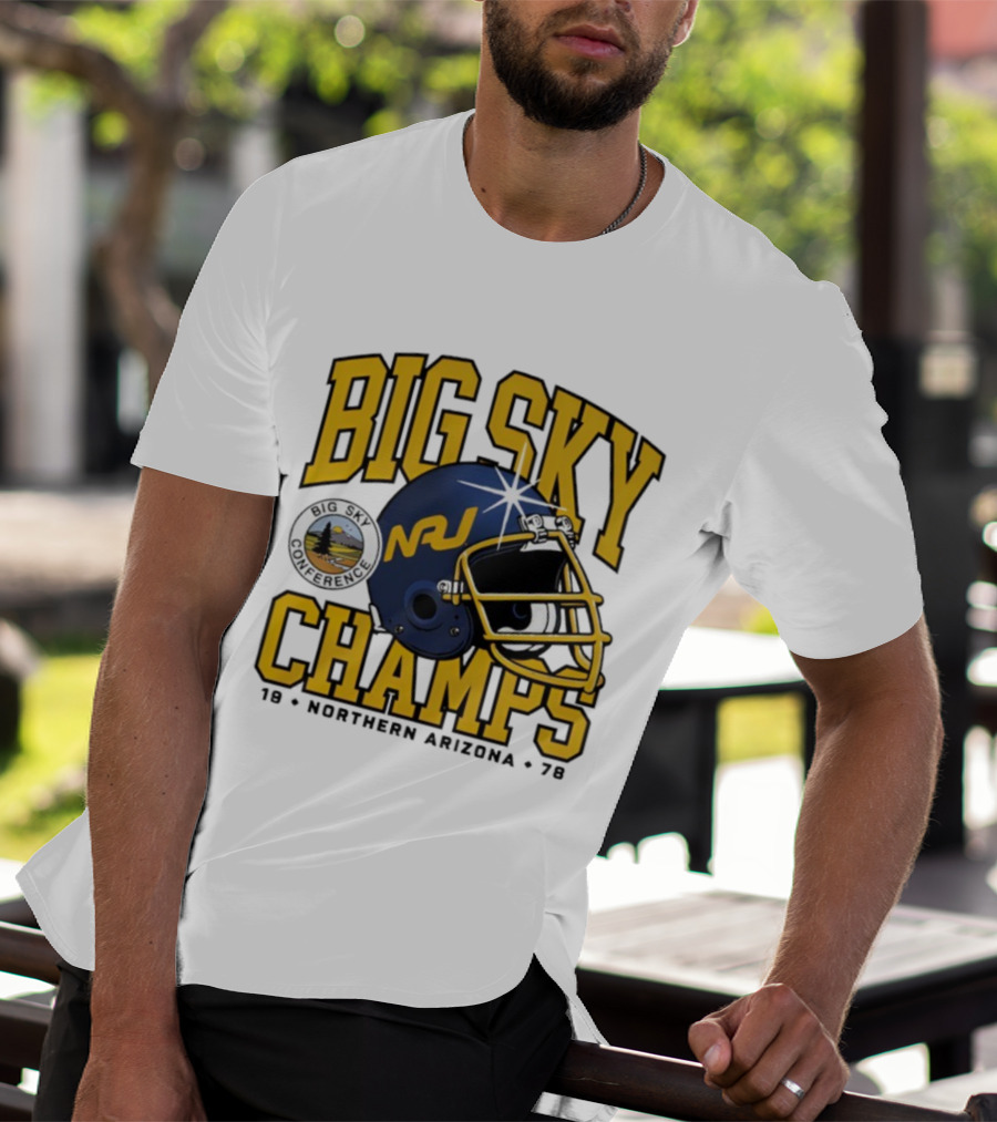 Big Sky Champs 1978 Northern Arizona NAU Football Conference Victory T-Shirt