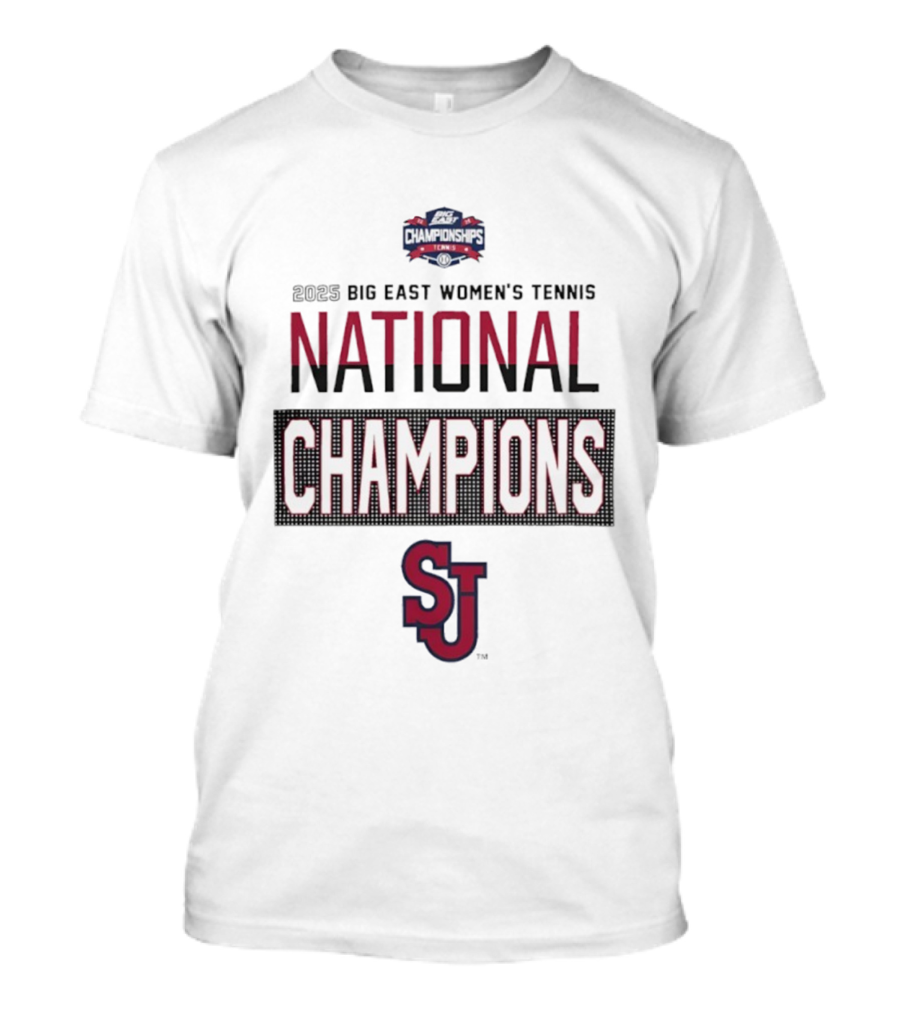 St John’s Red Storm 2025 Big East Women’s Tennis National Champions T-Shirt