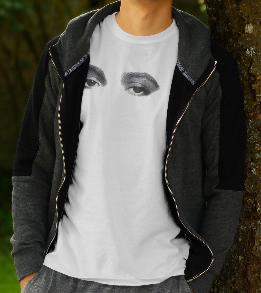 Young Miko DND Eyes Black And White Design T-Shirt