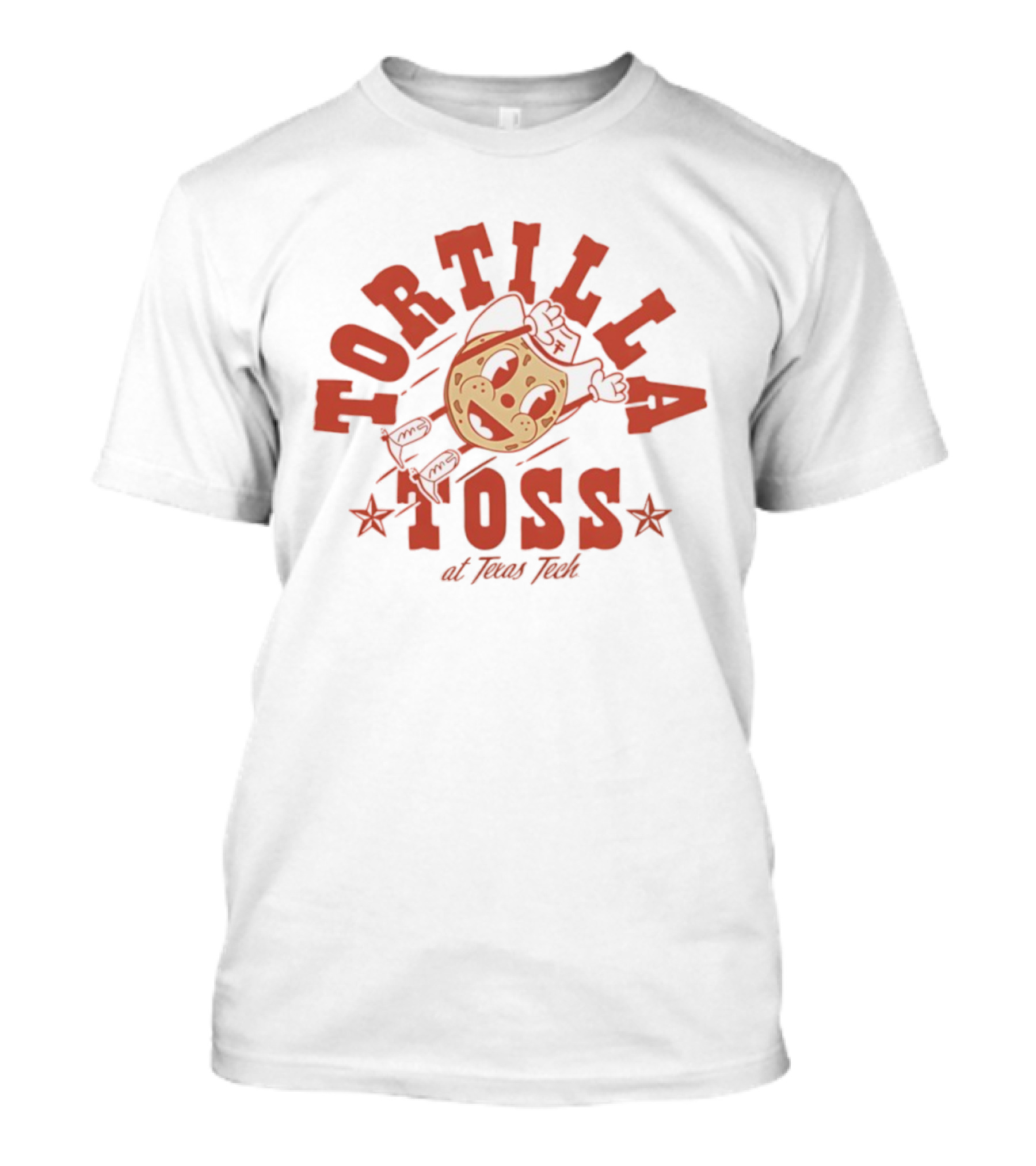 Tortilla Toss Character At Texas Tech Fun Event T-Shirt