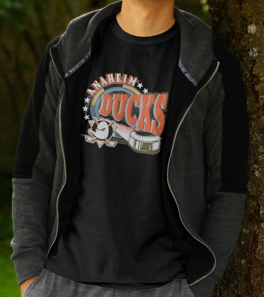 Anaheim Ducks Hockey Mask Puck NHL Team T-Shirt