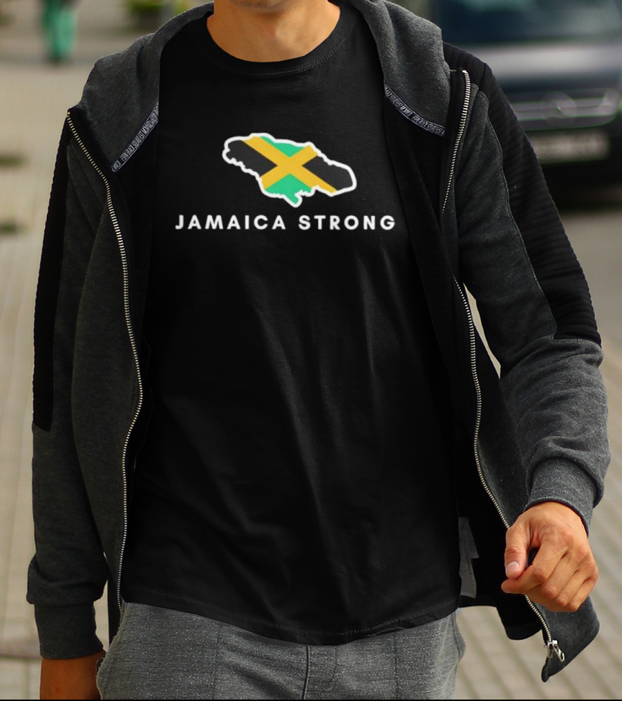 Jamaica Strong Island Flag Resilience T-Shirt