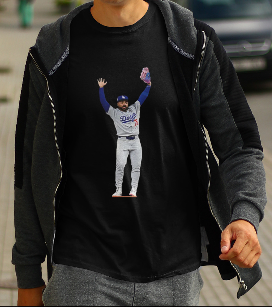 Justin Dean Meme Los Angeles Dodgers MLB Baseball Player World Series 2025 T-Shirt