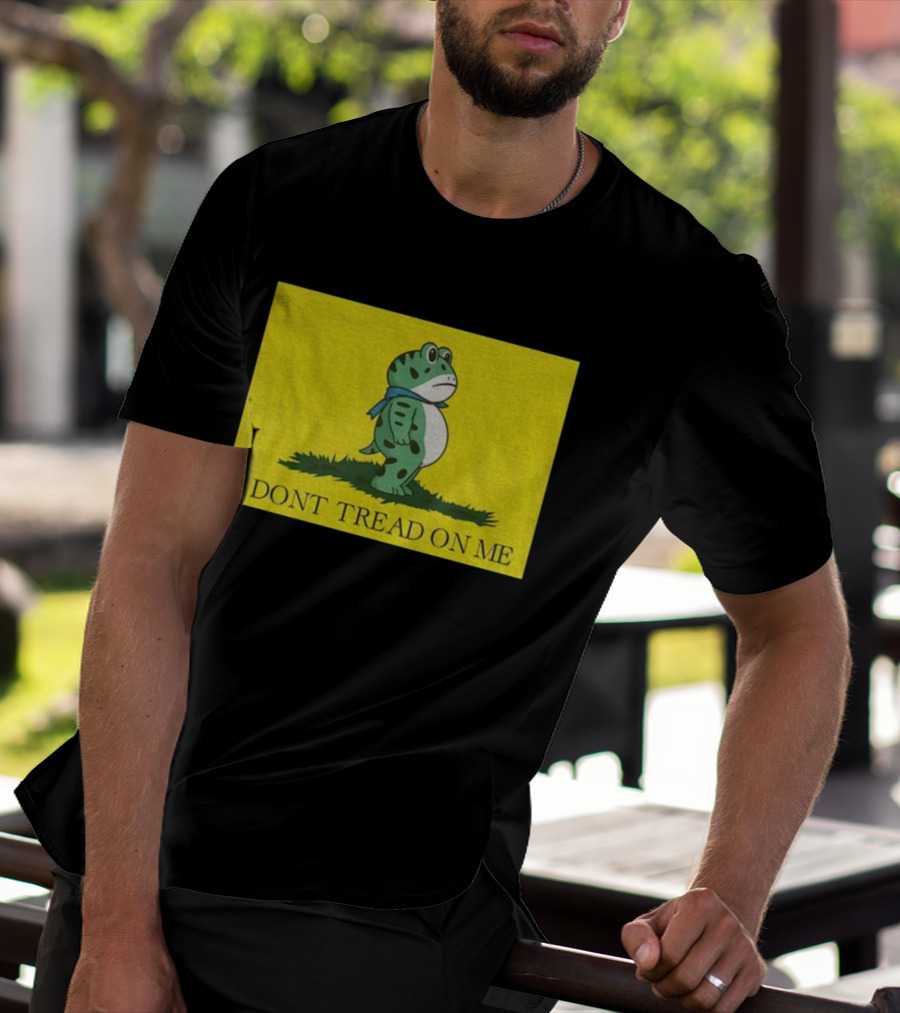 Portland I.C.E. Protest Frog Don't Tread On Me Gadsden Flag T-Shirt