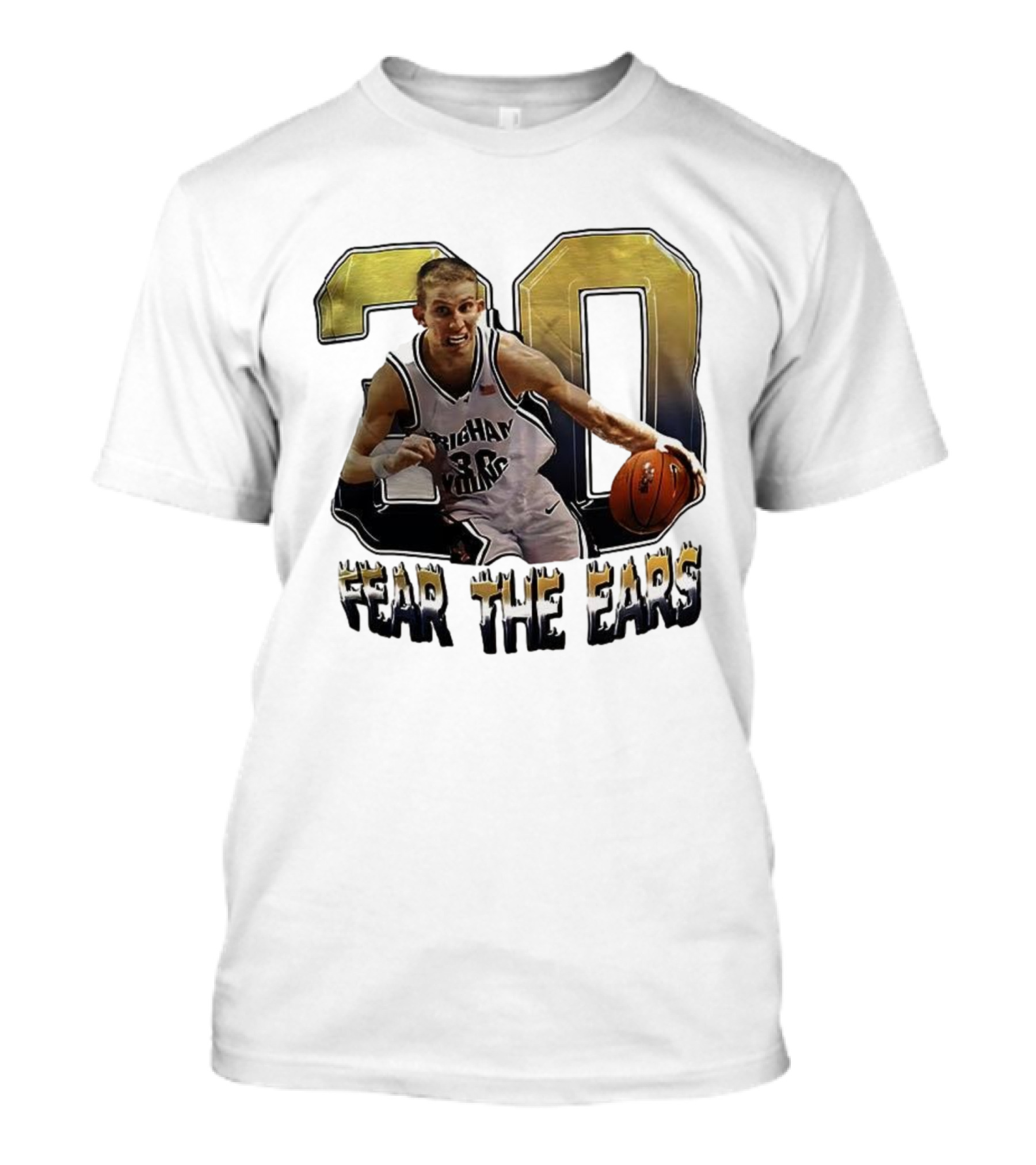 Brigham Young Basketball Fear The Ears 30 T-Shirt