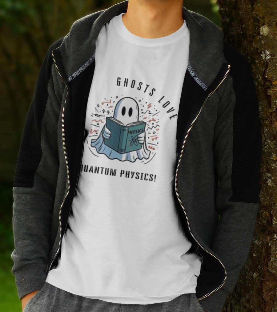 Ghosts Love Physics Quantum Physics Halloween 2024 T-Shirt