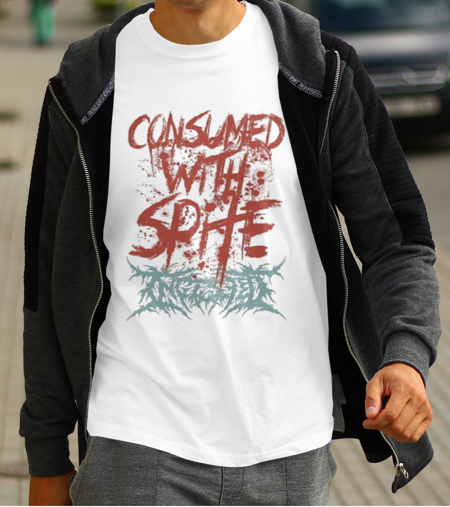 Ingested Consumed With Spite Metal Music Band Typography T-Shirt