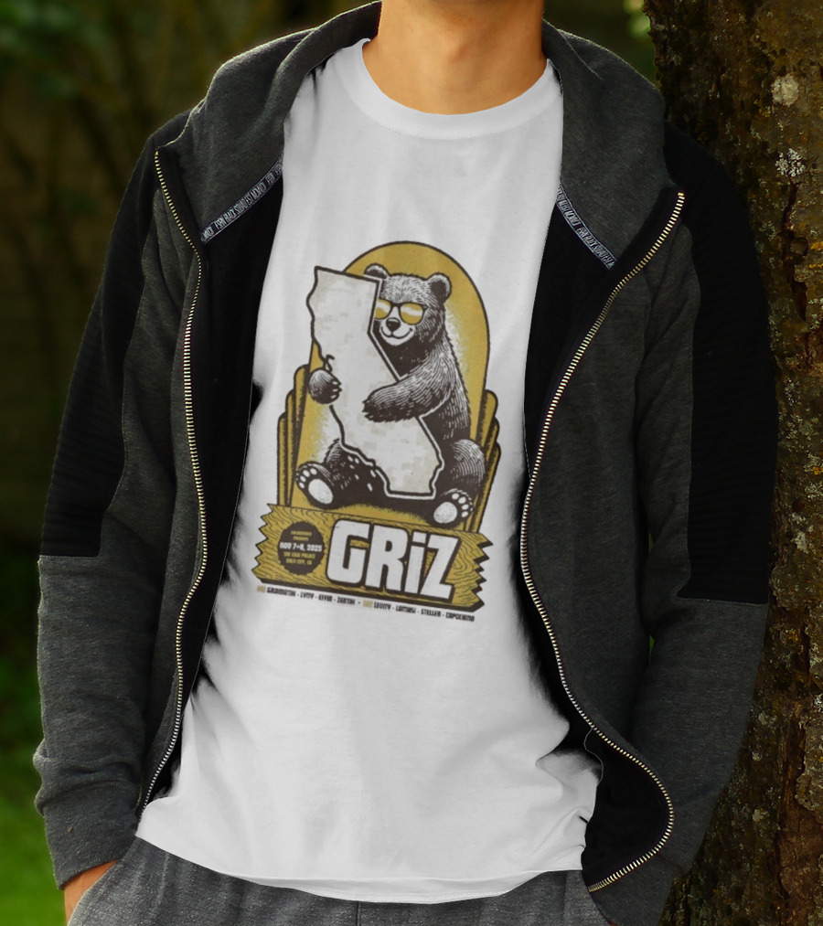 GRiZ November 7-8 2025 The Fox Theater Oakland California Bear T-Shirt