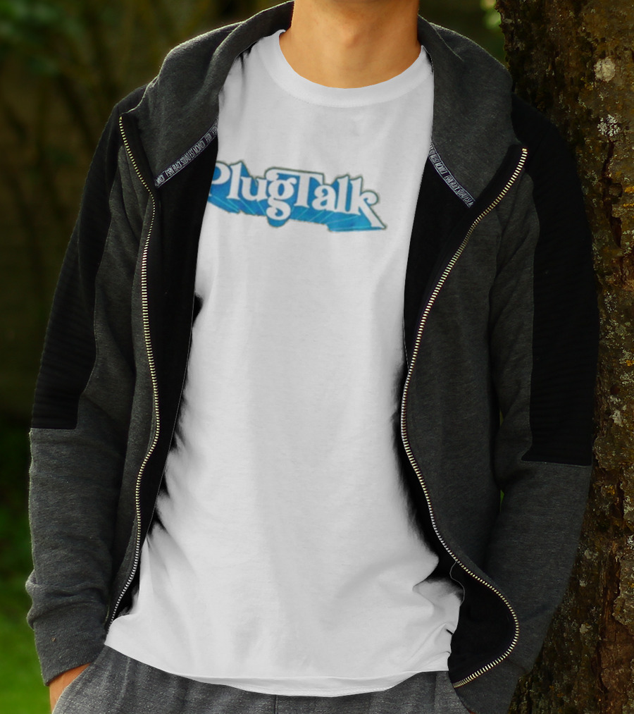 Adam22 PlugTalk Blue Font Style T-Shirt