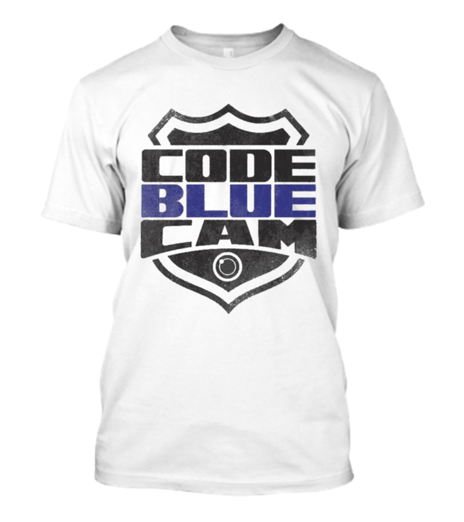 Code Blue Cam Badge Shield Emblem T-Shirt