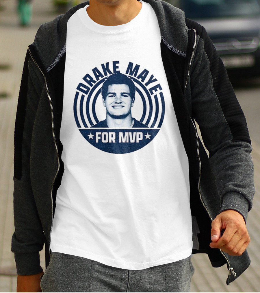 Drake Maye For MVP 2025 New England Patriots NFL Football T-Shirt