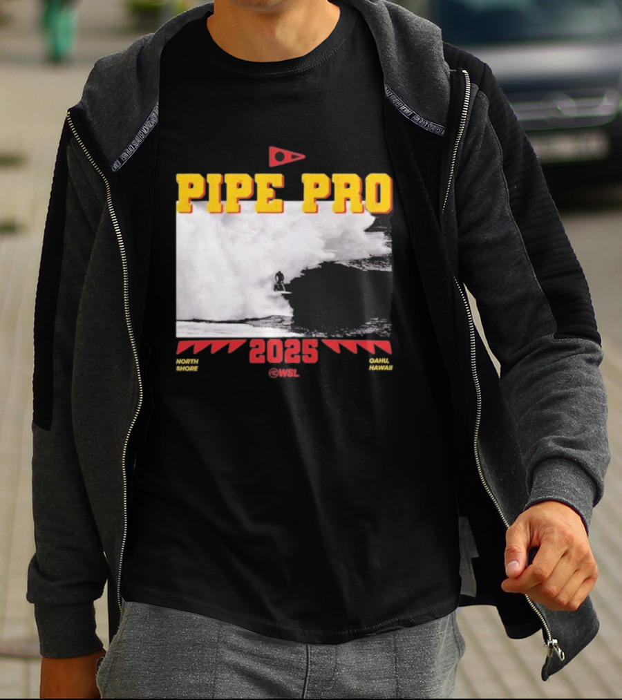 Florence Marine X Pipe Pro 2025 North Shore Oahu Hawaii WSL T-Shirt