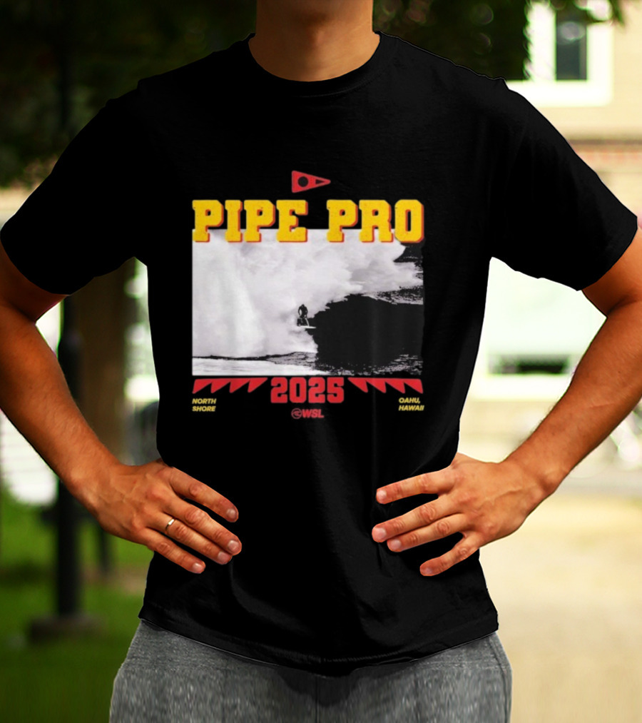 Florence Marine X Pipe Pro 2025 North Shore Oahu Hawaii WSL T-Shirt