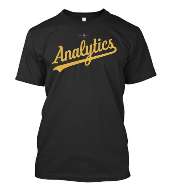 Oakland Athletics Analytics Script Retro Style T-Shirt