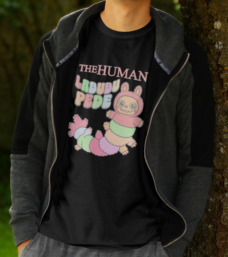 The Human Labubu Pede Pastel Cartoon Character Design T-Shirt